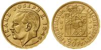 20 franków 1946, Berno, złoto próby 900, 6.43 g,