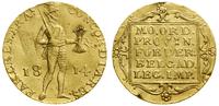 dukat 1814, złoto, 3.47 g, moneta naprawiana, De