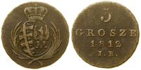 3 grosze 1812 IB, Warszawa, odmiana z gałazkami 