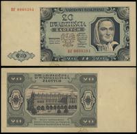 20 złotych 1.07.1948, seria BF, numeracja 000838