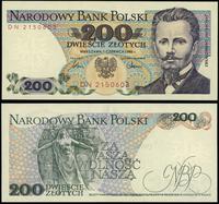 200 złotych 1.06.1986, seria DN, numeracja 21506