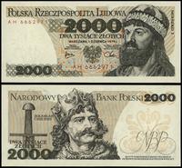 2.000 złotych 1.06.1979, seria AH, numeracja 666
