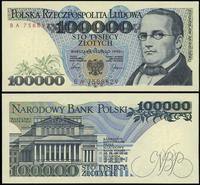 100.000 złotych 1.02.1990, seria BA, numeracja 7