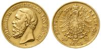 20 marek 1873 G, Karlsruhe, złoto, 7.92 g, monet