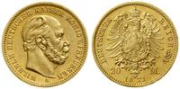 20 marek 1871 A, Berlin, złoto, 7.94 g, czyszczo