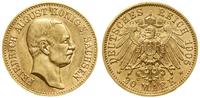 20 marek 1905 E, Muldenütten, złoto, 7.95 g, pię