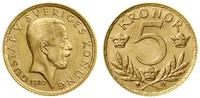 5 koron 1920 W, Sztokholm, złoto, 2.21 g, Fr. 97