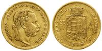 Węgry, 20 franków = 8 forintów, 1870 KB