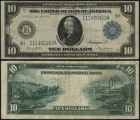 10 dolarów 1914, seria I 11460453 A, podpisy Whi