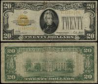 20 dolarów 1928, seria A 15372538 A, żółta piecz
