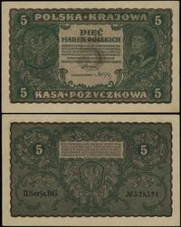 5 marek polskich 23.08.1919, seria II-BG, numera