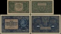 zestaw 2 banknotów 23.08.1919, w zestawie: 5 mar