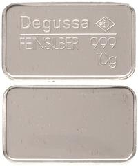 sztabka srebra "DEGUSSA", Deutsche Gold und Silb
