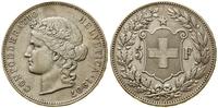 5 franków 1907, Berno, srebro próby 900, 25 g, H