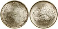 500 lirów 1974, Rzym, srebro próby 835, 11 g, KM