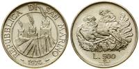 500 lirów 1974, Rzym, srebro próby 835, 11 g, mo