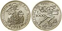 San Marino, 1.000 lirów, 1991