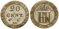 20 centymów 1812 C, Clausthal, srebro próby 200,
