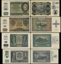 Polska, zestaw nadruków okolicznościowych na banknotach Generalnej Gubernii, 1940–1941