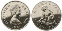 25 nowych pensów 1971, srebro "500" 28.01 g, ste