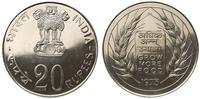 20 rupii 1973, srebro "500" 29.88 g, stempel zwy