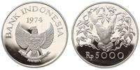 5.000 rupii 1974, srebro "925" 35.68 g, stempel 
