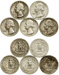 zestaw 5 x 1/4 dolara 1932, 1942, 1944, 1945, 19