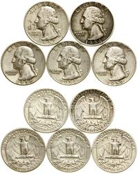 zestaw 5 x 1/4 dolara 1953 D, 1954, 1956, 1958 D