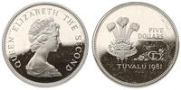 5 dolarów 1981, srebro "925" 28.14 g, stempel lu