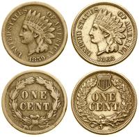 lot 2 x 1 cent 1859, 1862, Filadelfia, typ India