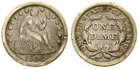 10 centów (1 dime) 1848, Filadelfia, typ Liberty