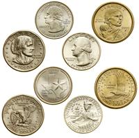 zestaw 4 monet, w zestawie: 1/4 dolara 1976 S (S
