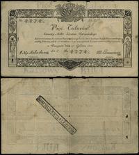 5 talarów 1.12.1810, podpis komisarza J. Nep. Ma