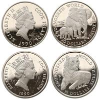 10 i 10 dolarów 1990, srebro "925" razem 20.30 g