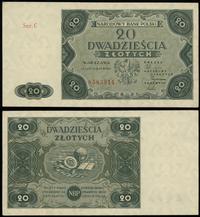 20 złotych 15.07.1947, seria C, numeracja 858391
