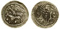 denar bez daty (1138–1146), Aw: Rycerz z mieczem