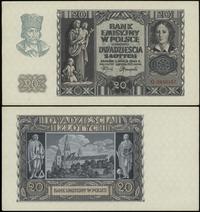 20 złotych 1.03.1940, seria G, numeracja 9440157