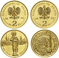 zestaw 2 x 2 złote 2000, Warszawa, 1000-lecie zj