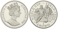 1 korona 1990, MŚ w Piłce Nożnej, srebro '925' 2