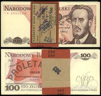 niepełna paczka banknowa – 98 sztuk x 100 złotyc