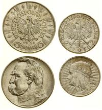 zestaw 2 monet, w zestawie: 2 złote 1932 głowa k