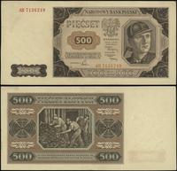 500 złotych 1.07.1948, seria AH, numeracja 71362