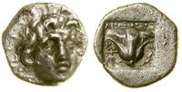 hemidrachma 170–150 pne, Aw: Głowa Heliosa na wp