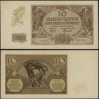 10 złotych 1.03.1940, seria L, numeracja 6657064