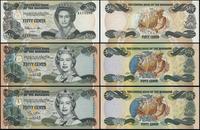 zestaw 3 banknotów, 1 x 50 centów 1974 (1984) or