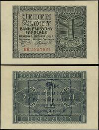 1 złoty 1.08.1941, seria BE, numeracja 5357867, 