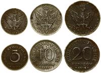 zestaw 3 monet 1917–1918 F, Stuttgart, w zestawi