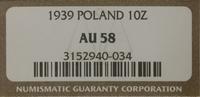 Polska, 10 złotych, 1939