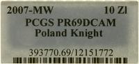Polska, 10 złotych, 2007