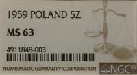 Polska, 5 złotych, 1959